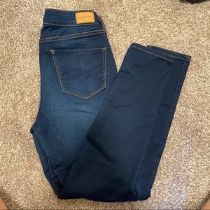 HIGH WAISTED DEEP BLUE SKINNY JEANS